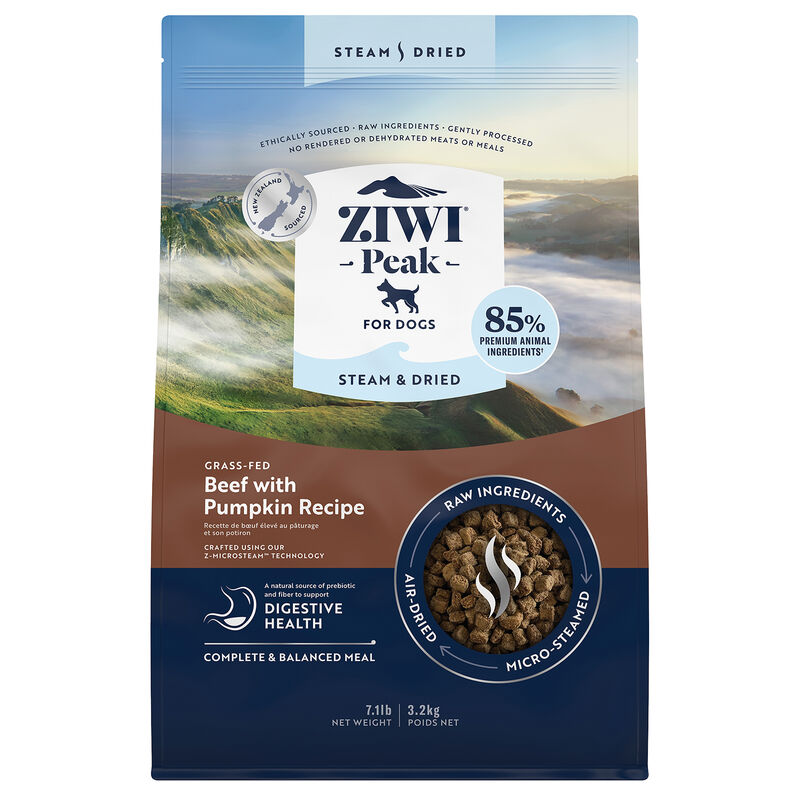 ZIWI, Peak Steam & Dried Beef with Pumpkin Dog Food image number null